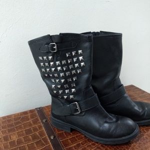 Black Moto Boots